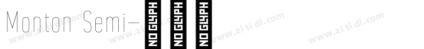 Monton Semi字体转换